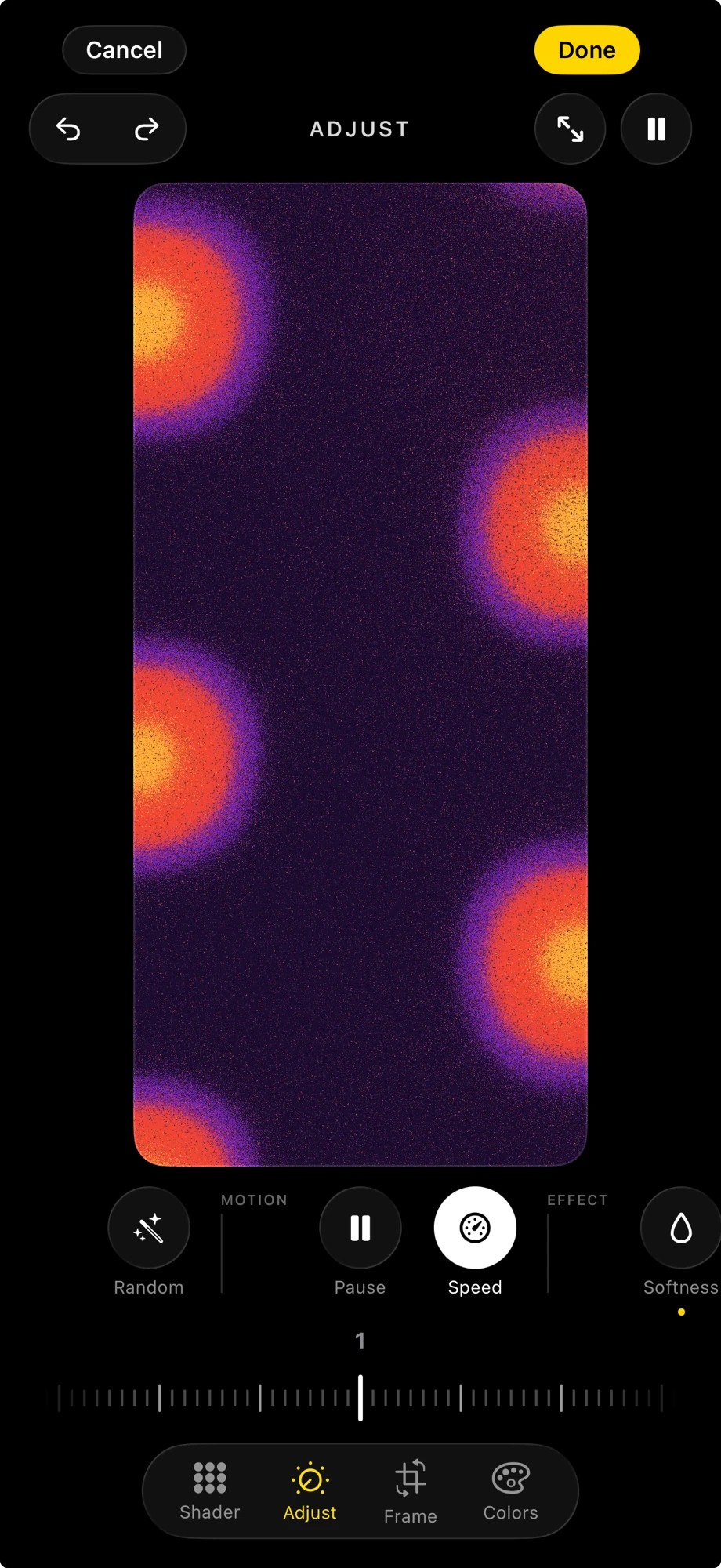 Wallshader Studio on iPhone