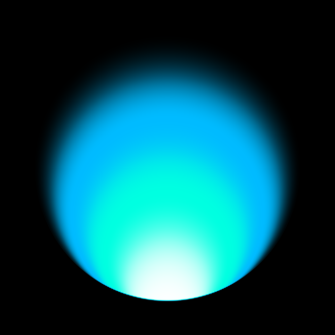 Static Radial Gradient shader